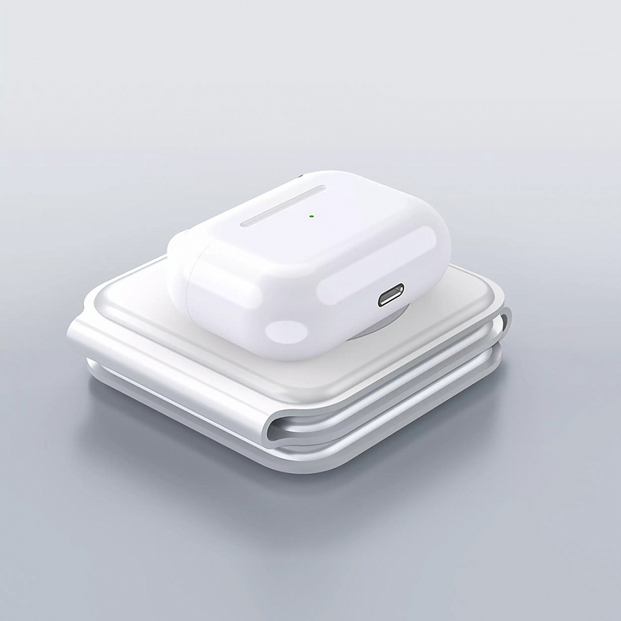 Беспроводное зарядное устройство WiWU Super Power Air 3 in 1 Wireless Charger 15W белое