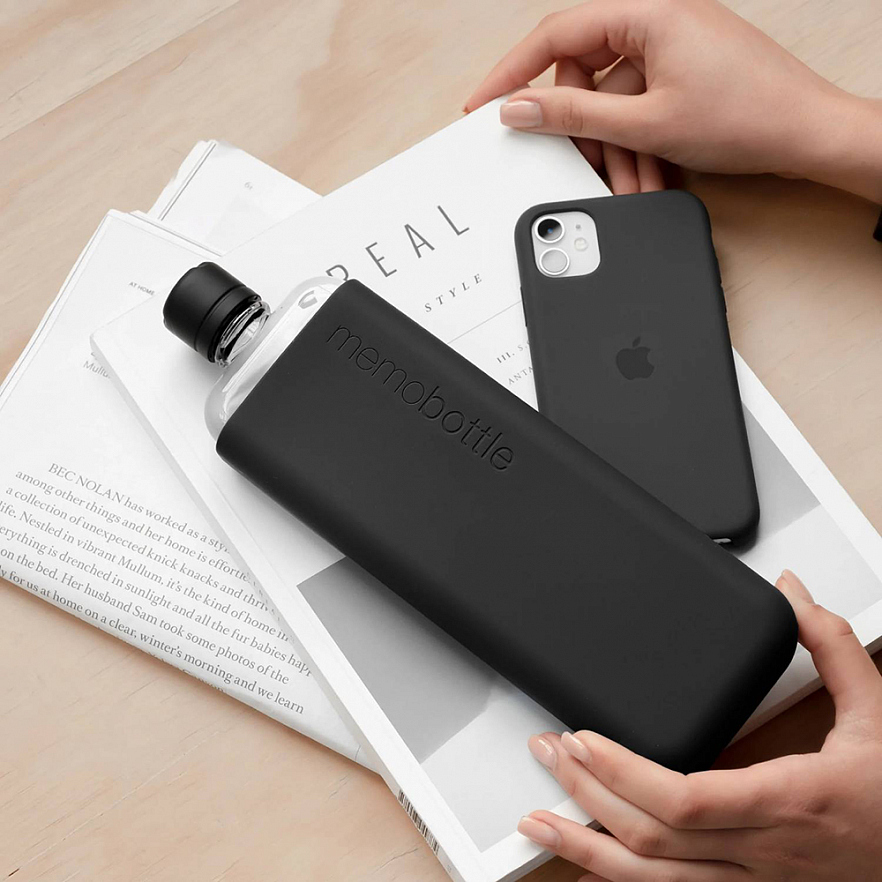Чехол для бутылки Memobottle Slim чёрный