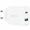 Сетевое зарядное устройство Acefast A25 USB Type-C / USB 20W Wall Charger белое (AF-A25-WH) 