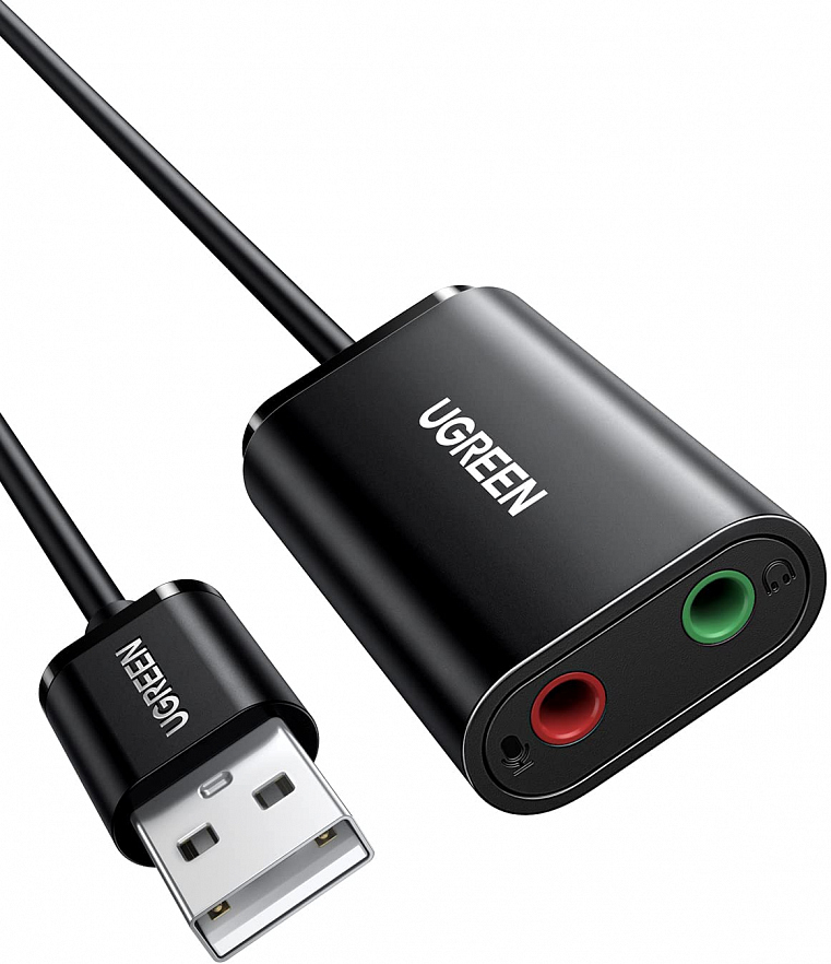 Звуковая карта внешняя Ugreen US205 (30724) USB 2.0