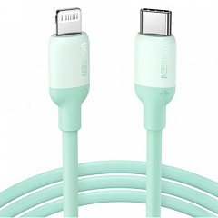 Кабель Ugreen US387 USB-C to Lightning Silicone Cable (1 метр) зелёный (20308) 