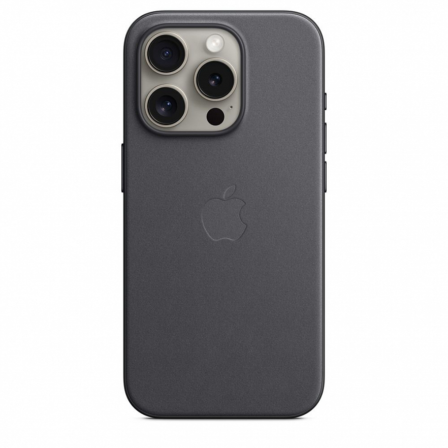 Чехол Apple FineWoven Case для iPhone 15 Pro Чёрный (Black)