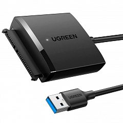 Кабель Ugreen CM257 USB 3.0 - SATA (0,5 метра) чёрный (60561)