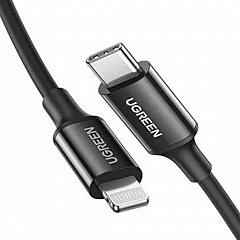 Кабель Ugreen US171 USB-C to Lightning Cable (2 метра) чёрный (60752)
