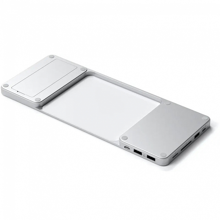 Док-станция Satechi USB-C Slim Dock для iMac (24-inch) серебристая (ST-UCISDS)
