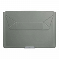 Чехол Uniq Oslo V.2 PU leather Magnetic Laptop sleeve/foldable stand для ноутбуков 14" Lichen Green
