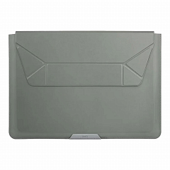 Чехол Uniq Oslo V.2 PU leather Magnetic Laptop sleeve/foldable stand для ноутбуков 14" Lichen Green