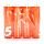Комплект батареек алкалиновых ZMI Rainbow Zi5 типа AA (уп. 4 шт) оранжевые (4xAA5 orange)