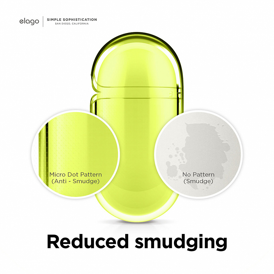 Чехол Elago Clear Case для AirPods 3 жёлтый (Neon Yellow)
