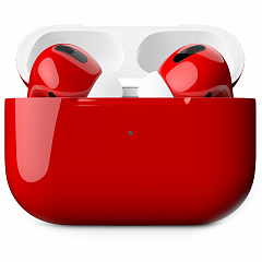 Беспроводные наушники Apple AirPods Pro Custom Edition красные глянцевые