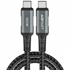 Кабель Acefast C4-03 USB-C to USB-C 100W (2 метра) серый космос (AF-C4-03-GY)