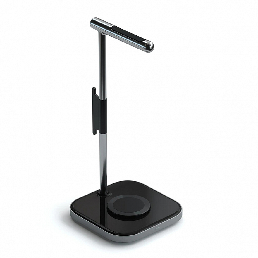 Подставка для наушников с беспроводной зарядкой Satechi 2-in-1 Headphone Stand with Wireless Charger (ST-UCHSMCM)