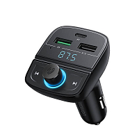 Зарядное устройство автомобильное UGREEN CD229 (80910) FM/Bluetooth Transmitter/Car Charger + TF Slot чёрное