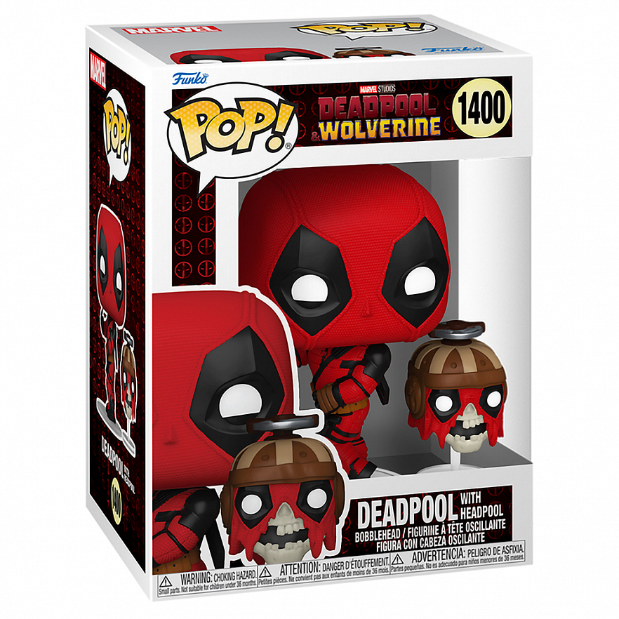 Фигурка Funko POP! Bobble Marvel Deadpool 3 Deadpool with Headpool (1400) 79768