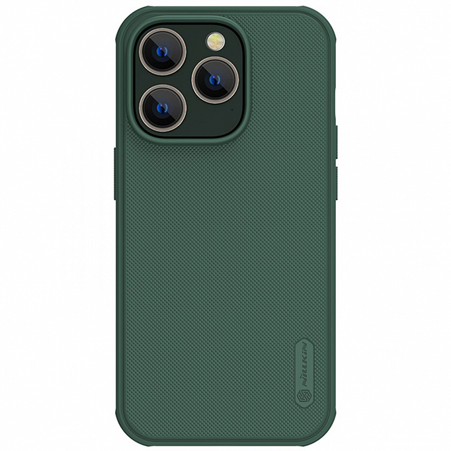 Чехол Nillkin Frosted Shield Pro для iPhone 14 Pro Max тёмно-зелёный