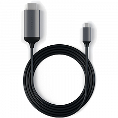 Кабель Satechi USB Type-C to HDMI 4K 60Hz (1,8 метра) ST-CHDMIM серый космос