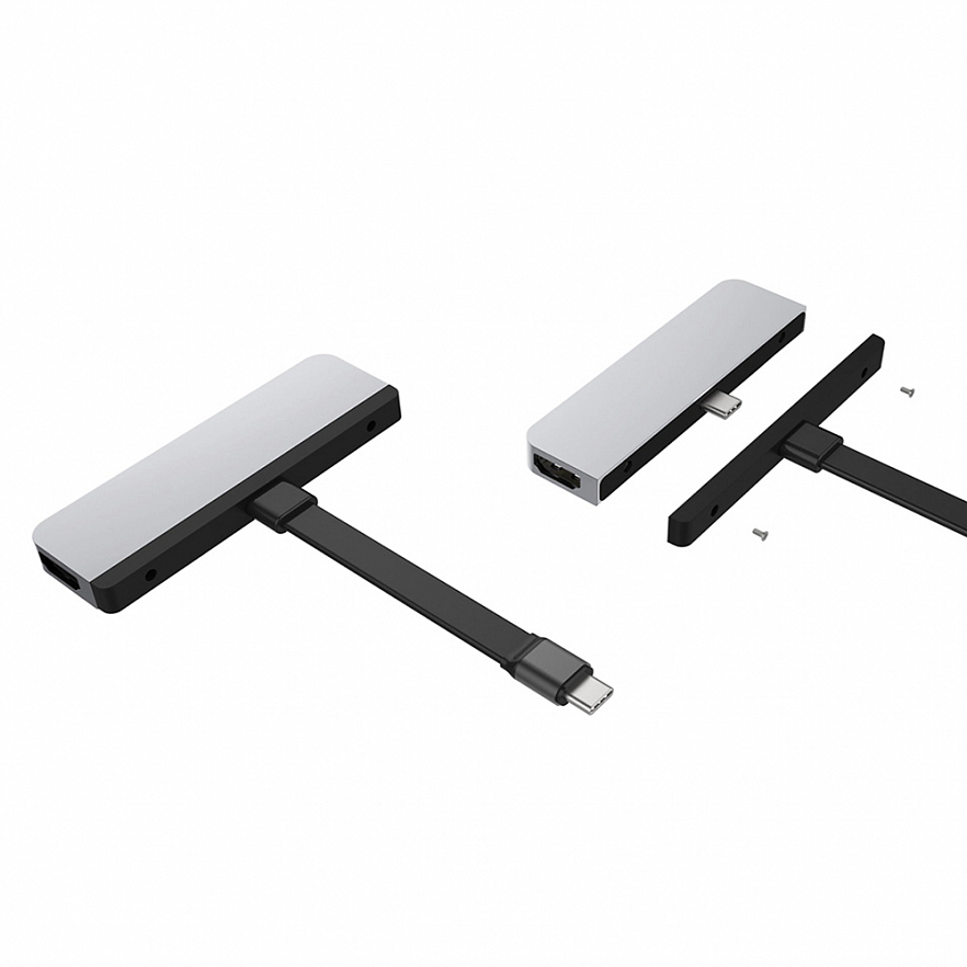 USB-хаб HyperDrive 6-in-1 USB-C Hub для iPad Pro / iPad Air / iPad mini серебристый (HD319B-SILVER)