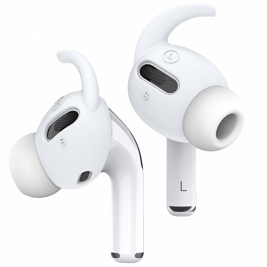 Амбушюры Elago Earbuds Hook Cover для AirPods Pro светящиеся в темноте белые (Nightglow Blue)
