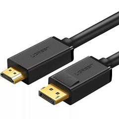 Кабель Ugreen DP101 (10202) DisplayPort - HDMI (2 метра) чёрный
