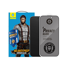 Защитное стекло BlueO Anti-peep Black (приватное) для iPhone 16/15