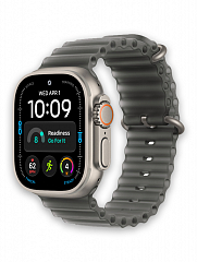 Часы Apple Watch Ultra 4  Natural - Ocean Band Translucent Black
