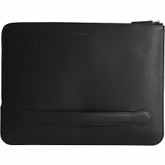 Чехол Bustha Zip Folio Leather для MacBook Pro 13 (2018-2022) / MacBook Air 13 (2018-2022) чёрный