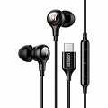 Наушники проводные UGREEN EP103 (30638) In-Ear Earphones USB Type-C Connector чёрные