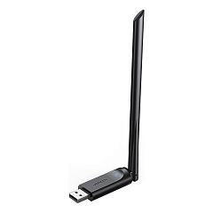 Адаптер двухдиапазонный UGREEN CM496 (90339) AC650 High-Gain Dual Band Wireless USB Adapter чёрный