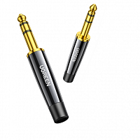 Коннектор Ugreen AV201 (60379) 6.35mm Welded Connector 3-полюсный (4шт.) чёрный