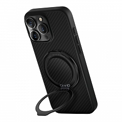 Чехол Uniq HYBRID KEVA AIR WITH GRIPFIT (MagSafe) с кольцом для iPhone 16 Pro Max 6.9" чёрный
