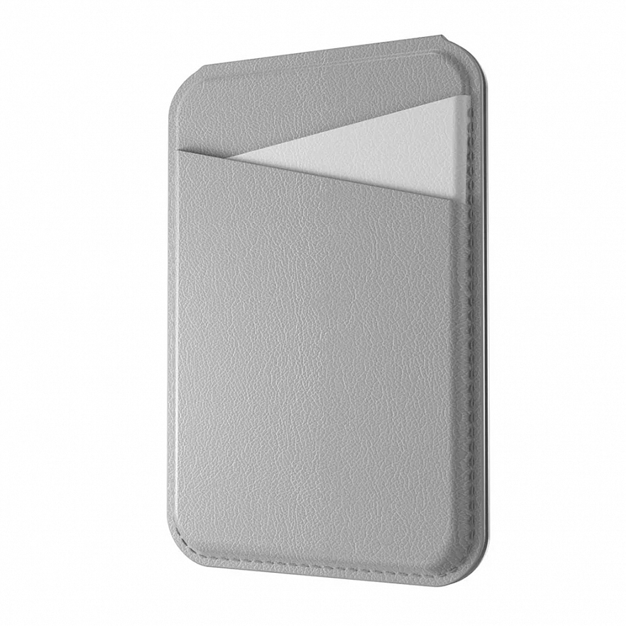 Подставка-кошелек для телефона MAGEASY Snap Stand Wallet коралловый серый