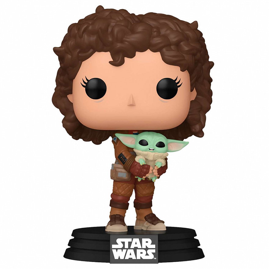 Фигурка Funko POP! Bobble Star Wars Mandalorian S9 Peli Motto w/Grogu (665) 76552