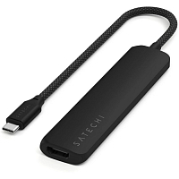 USB-хаб Satechi 6-in-1 USB-C Slim Multiport Adapter черный