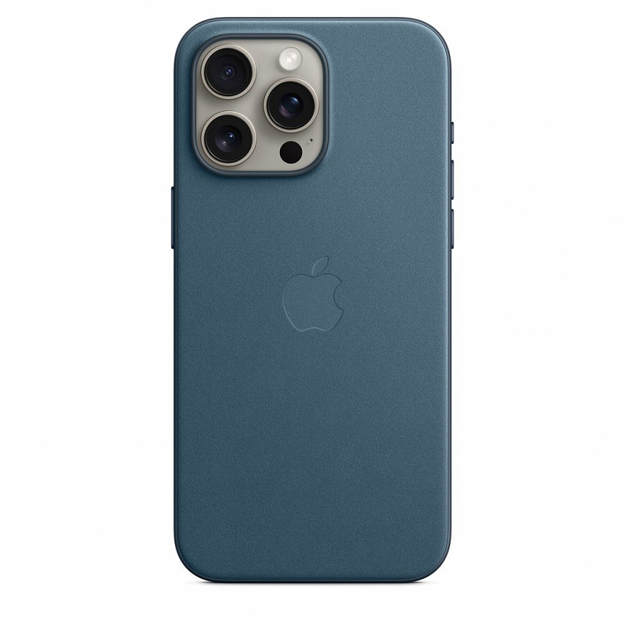 Чехол Apple FineWoven Case для iPhone 15 Pro Max Тихоокеанский голубой (Pacific Blue)