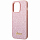 Чехол CG Mobile Guess Glitter Flakes w Metal Logo Hard для iPhone 14 Pro Max розовый