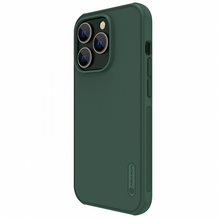 Чехол Nillkin Frosted Shield Pro для iPhone 14 Pro Max тёмно-зелёный