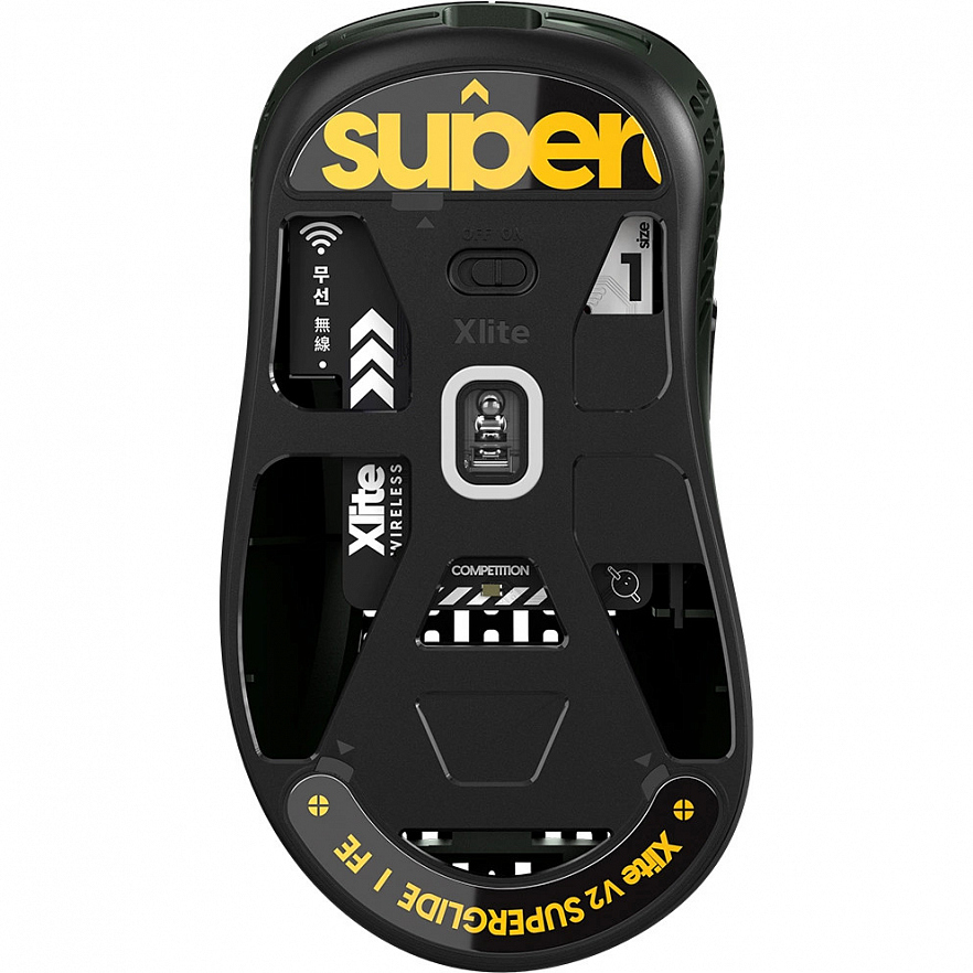 Игровая мышь Pulsar Xlite Wireless V2 Competition Mini зелёная со стеклянными ножками (Founder's Edition)