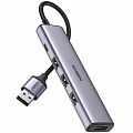 Хаб Ugreen CM473 4 x USB / 1 x USB Type-C Adapter серый (20805)