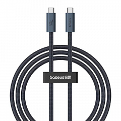 Кабель BASEUS Flash Series II USB-C->Type-C USB4 полнофункциональный 240W (1 метр) чёрный