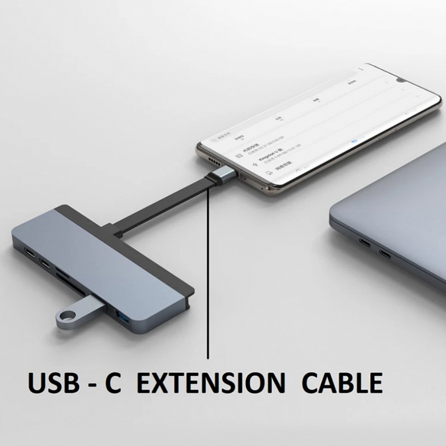Хаб HyperDrive DUO 7-in-2 USB-C Hub для MacBook Pro/Air (USB-C) серый космос (HD28C-GRAY)
