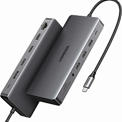 Док-станция UGREEN CM681 (15978) Revodok Pro 13-in-1 Adapter серая