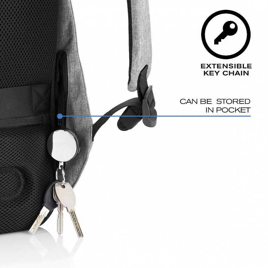 Рюкзак XD Design Bobby Pro Anti-Theft Backpack серый