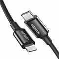 Кабель Ugreen US171 USB-C to Lightning Cable (1 метр) чёрный (60751)