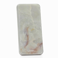 Внешний аккумулятор HK Design Glass Marble BN004 10000 мАч белый