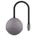 Мульти хаб Rombica Type-C Hub Metal 4 x USB 3.0 серый космос (TC-00060)