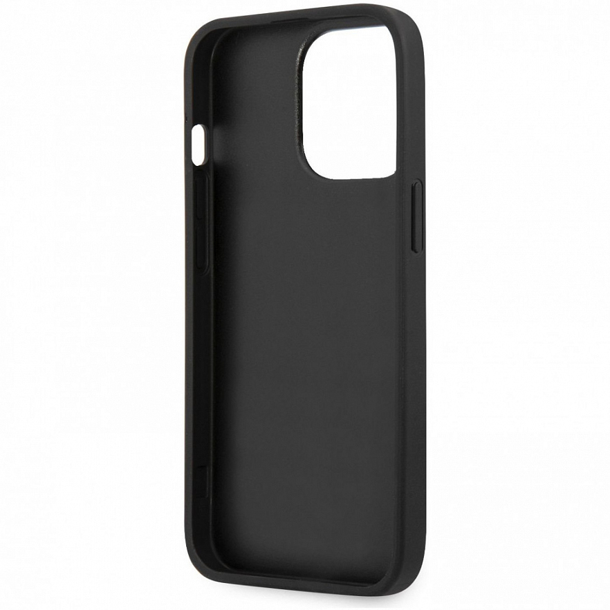 Чехол Guess PU 4G + Ring Hard для iPhone 13 Pro Max серый (GUHCP13X4GMRGR)