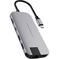 USB-хаб HyperDrive SLIM 8-in-1 USB-C Hub серый космос (HD247B-GRAY)