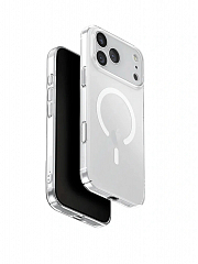 Чехол Uniq для iPhone 17 Pro Max AirSuit Glossy прозрачный (MagSafe)