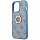 Чехол Guess PU 4G + Ring Hard для iPhone 13 Pro синий (GUHCP13L4GMRBL)
