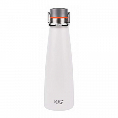 Термобутылка KissKissFish smart vacuum bottle белая